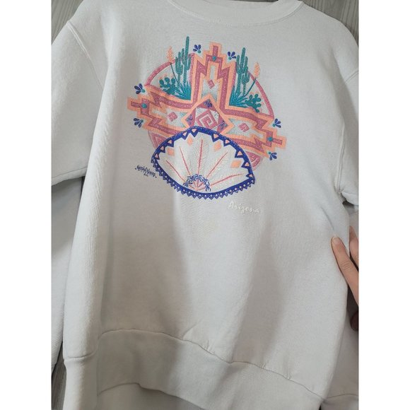 Vintage Puffy Southwestern Arizona Crew Sweatshirt S/M - Picture 5 of 5